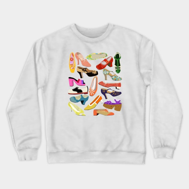 Vintage shoes Crewneck Sweatshirt by jenblove